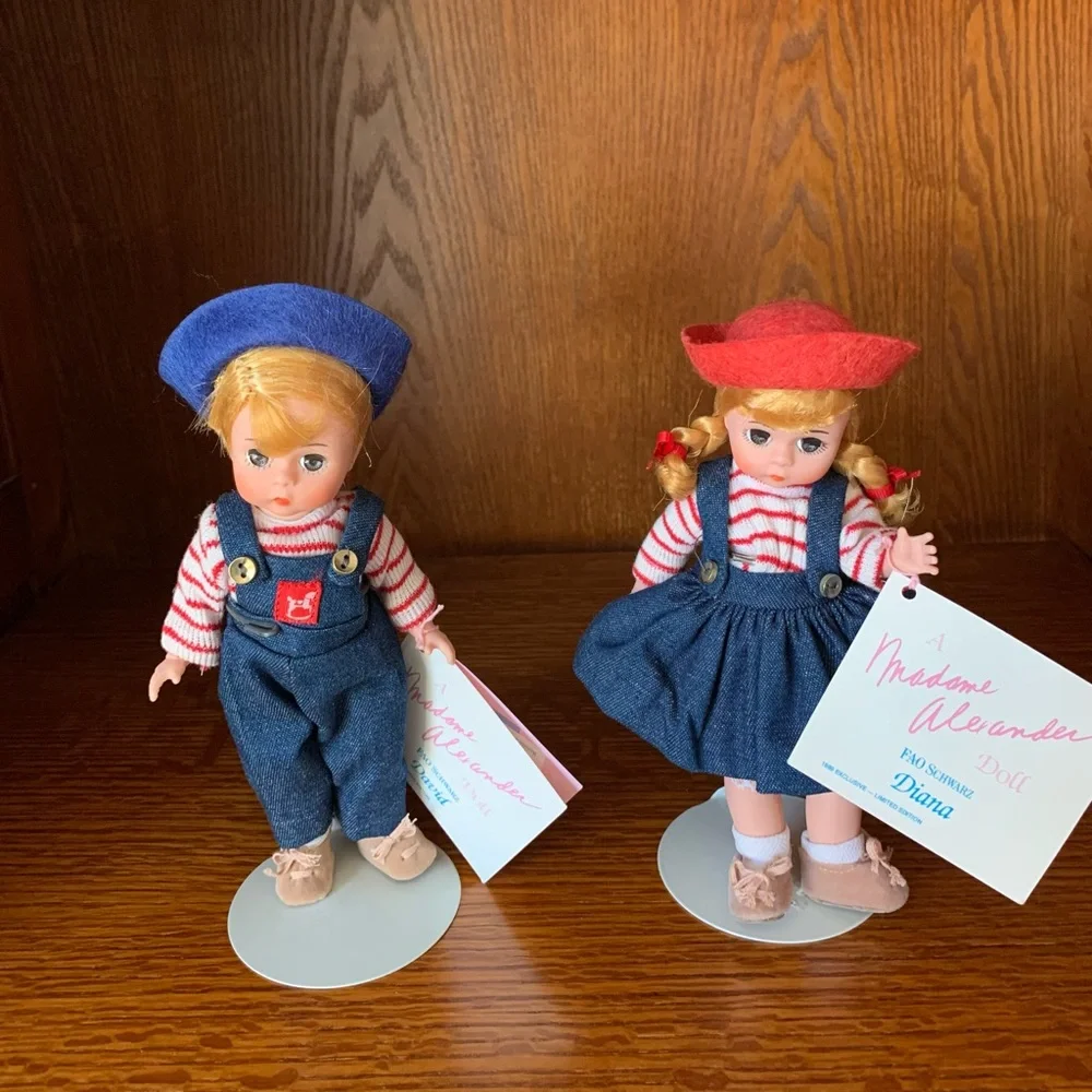 Madame Alexander Vintage Twin Dolls Diana & David - Picture 1 of 9